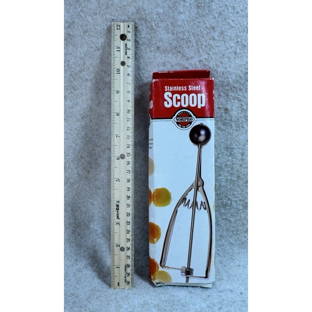 ½ Tbsp. Norpro‎ Stainless Steel Spring Action Scoop, 7 ½ Inches fruits ice cream
